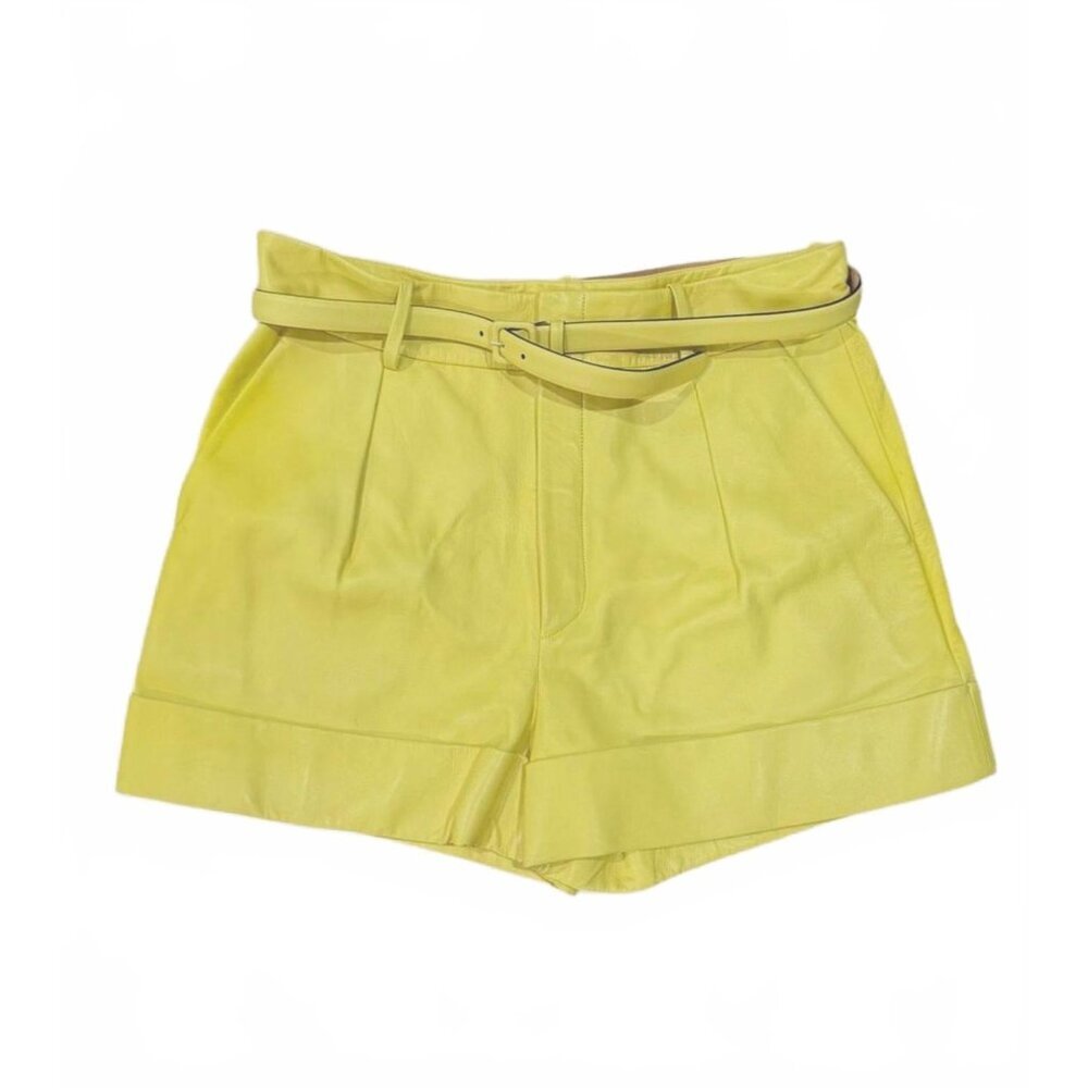 Gucci Leather Women's Shorts with Belt, size 4